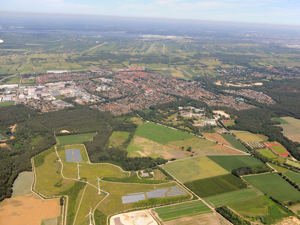 Luftaufnahme von der Gemeinde Neu Wulmstorf