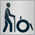 Das Piktogramm "Menschen mit Gehbehinderung" signalisiert, dass das Angebot für Menschen mit Gehbehinderung barrierefrei ist